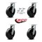 Service Caster 10'' Extra Heavy Duty Phenolic Swivel Caster Set with Swivel Locks , 4PK CRAN-SCC-KP92S1030-PHR-BSL-4 - alternate 4